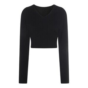 Rick Owens Relaxed Fit High Neck Black Sweater - NWT